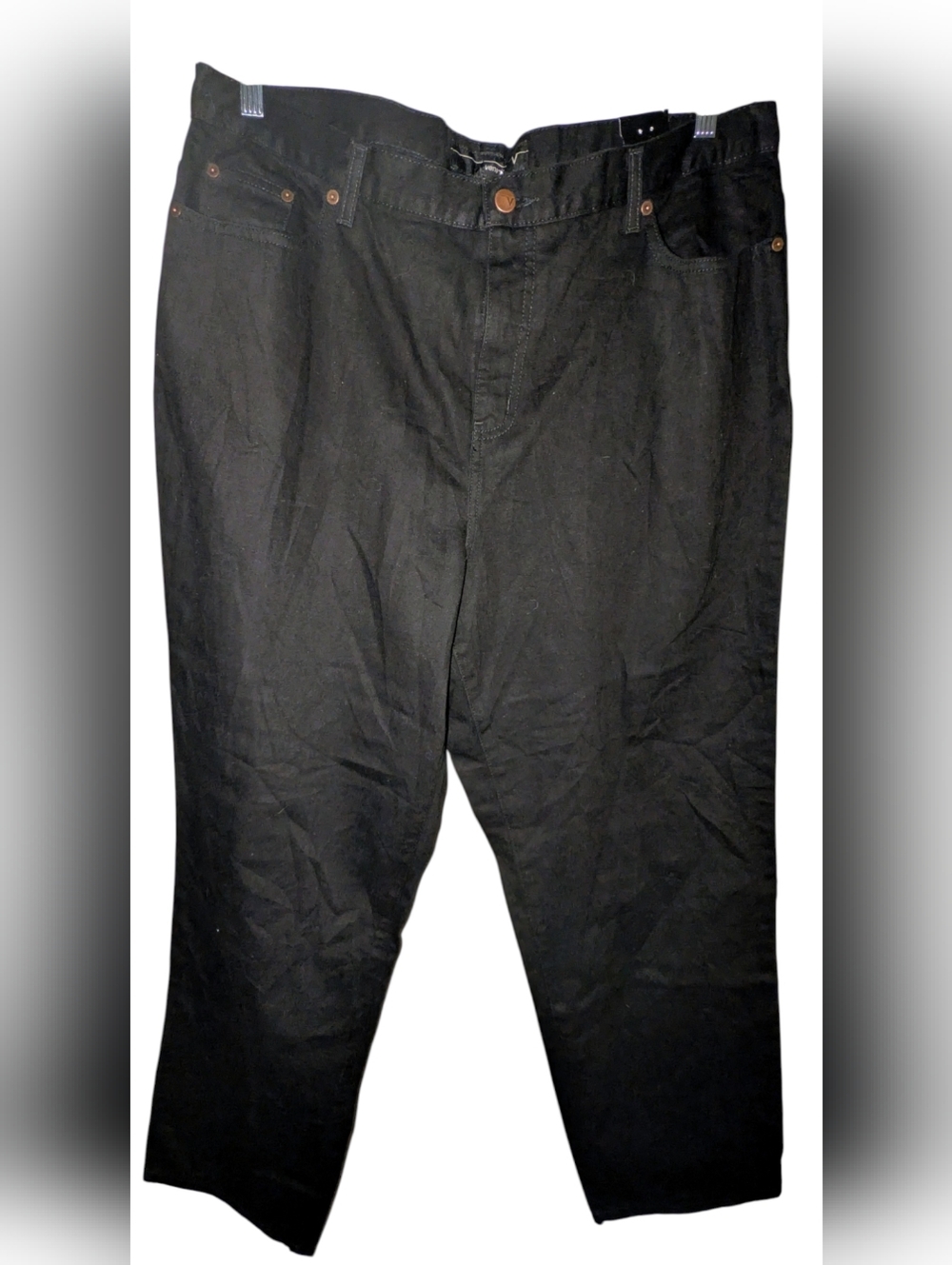 NWT Venezia Easy Fit Black Straight Leg Jeans Plus Size 20 Average
